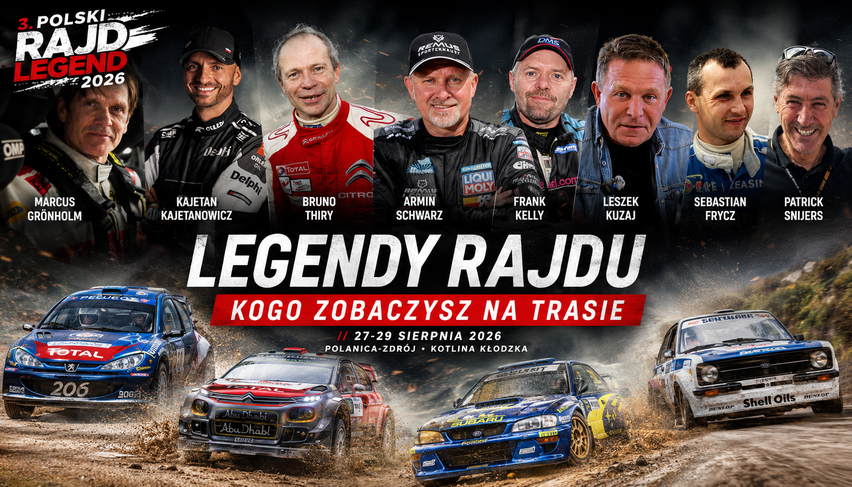 3rd Polish Rally of Legends 2026: Star-Studded Lineup
