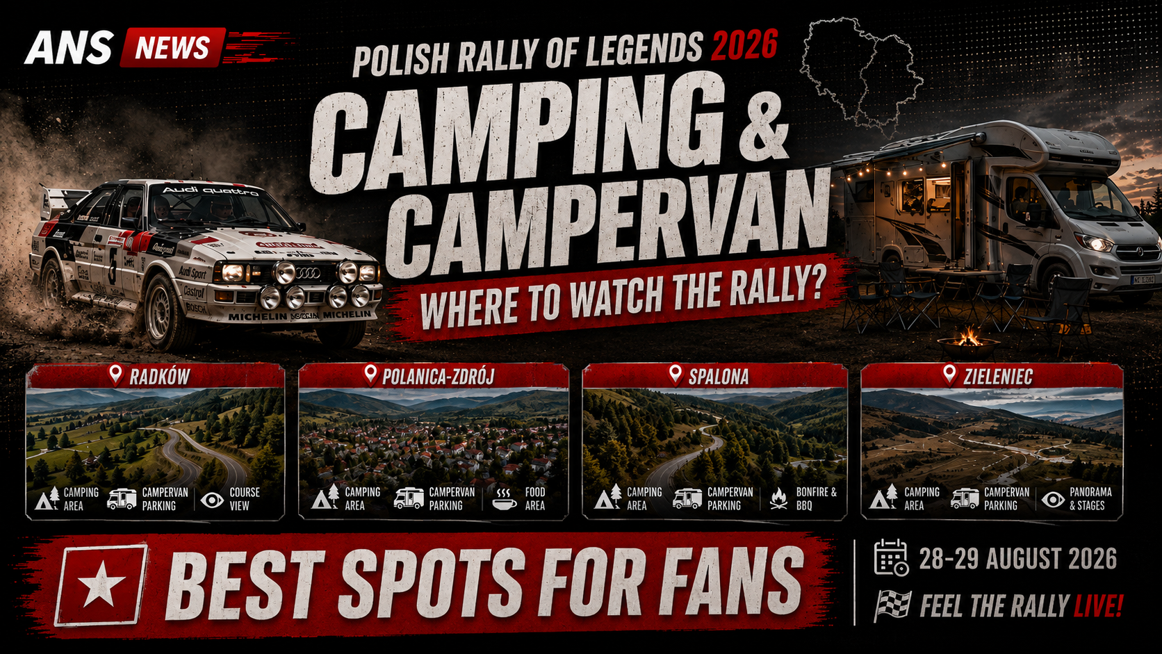 Best Camping Spots at the 2026 Polish Legend Rally