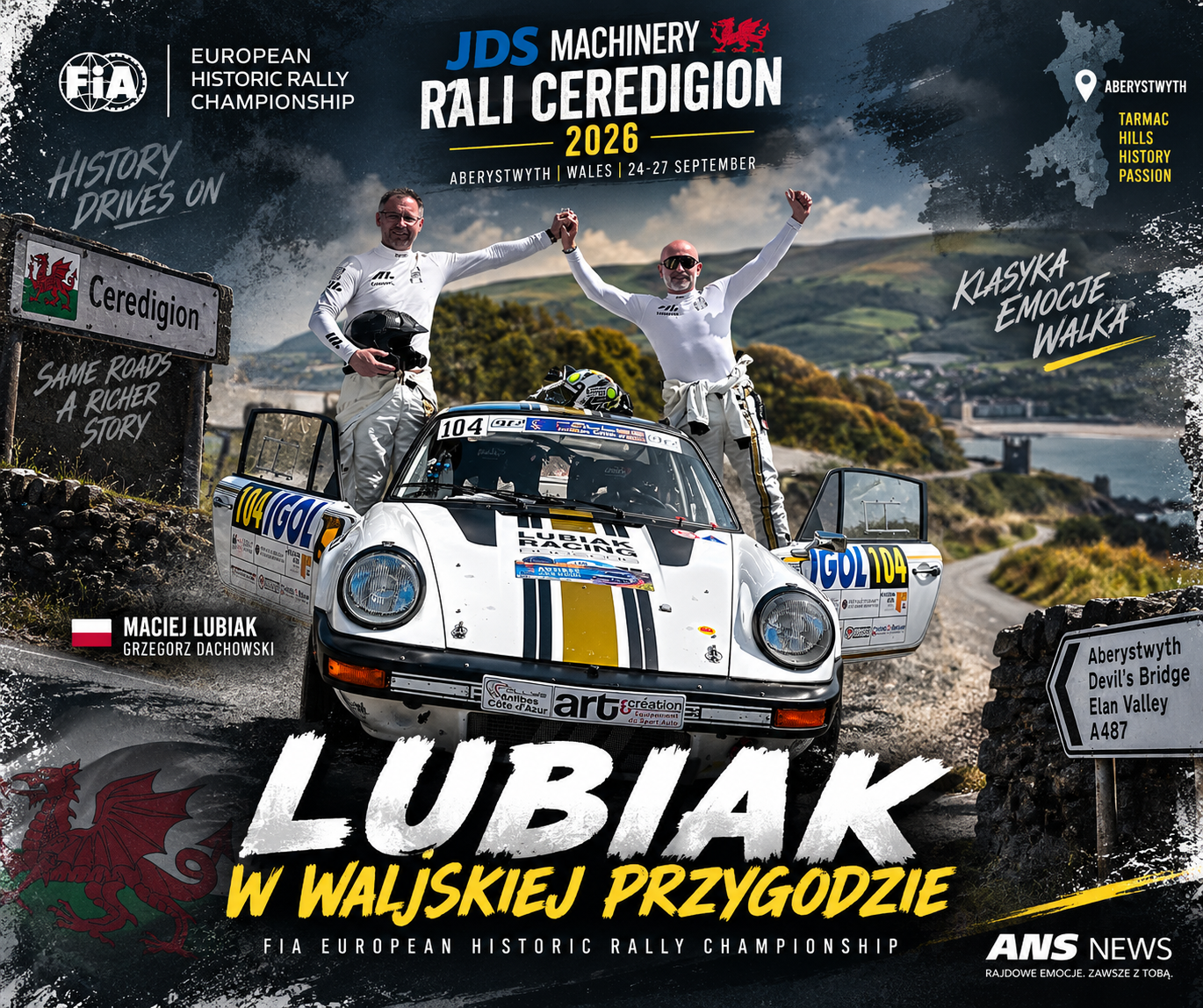 Lubiak i Dachowski w Rali Ceredigion 2026